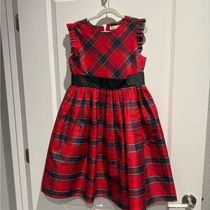 Plaid Red and Black Kids Formal Dress